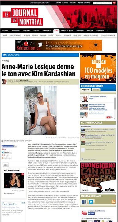 Anne-Marie Losique donne le ton avec Kim Kardashian